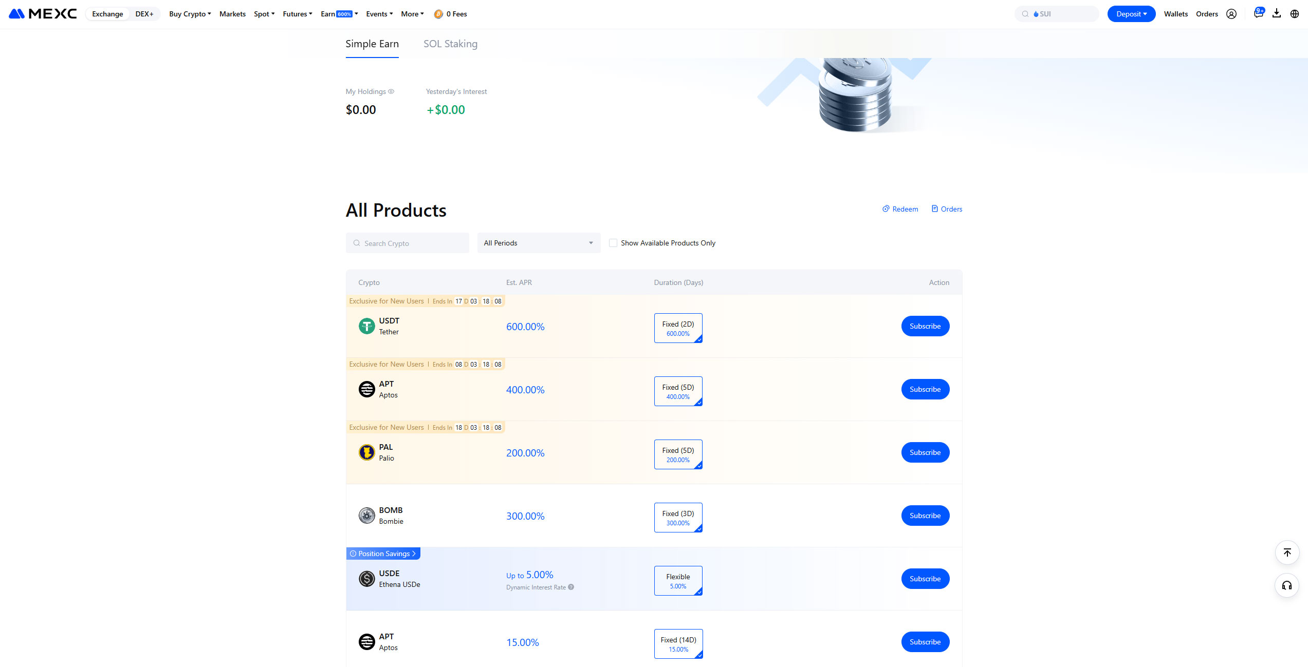 استیکینگ در صرافی Mexc