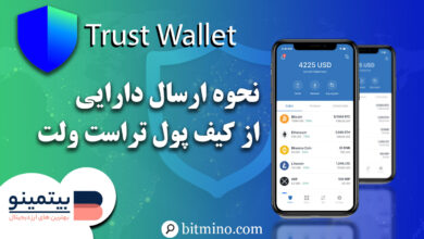 ارسال ارز دیجیتال در تراست ولت