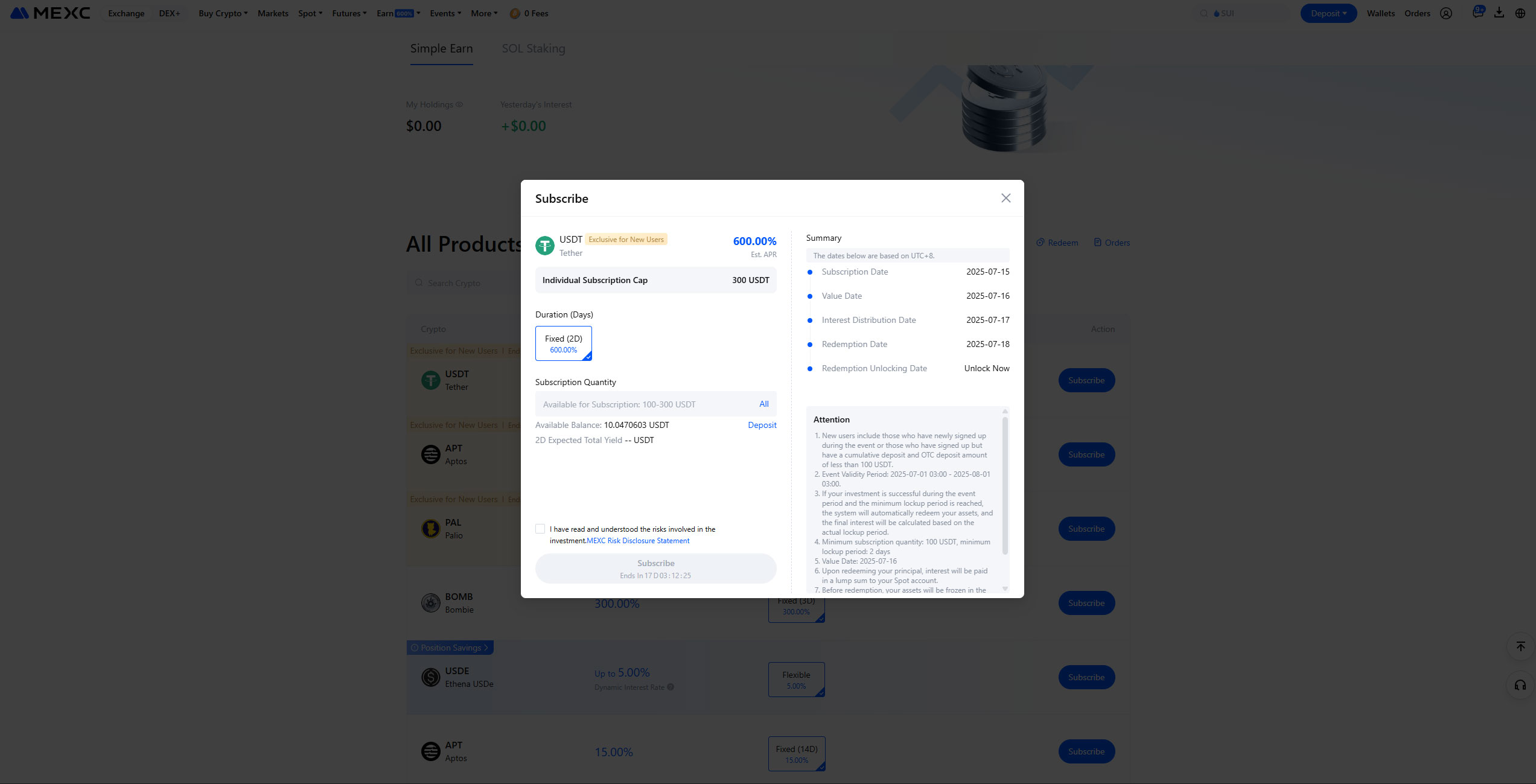 استیکینگ در صرافی Mexc