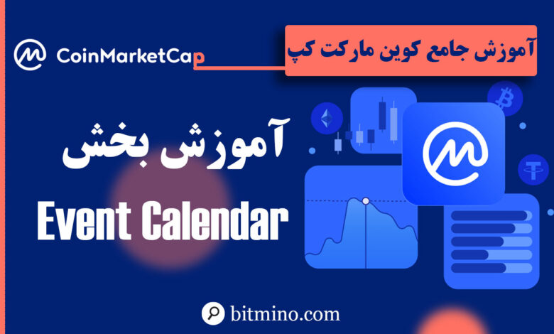 بخش Event Calender سایت کوین مارکت کپ