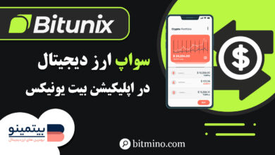 سواپ در اپلیکیشن Bitunix
