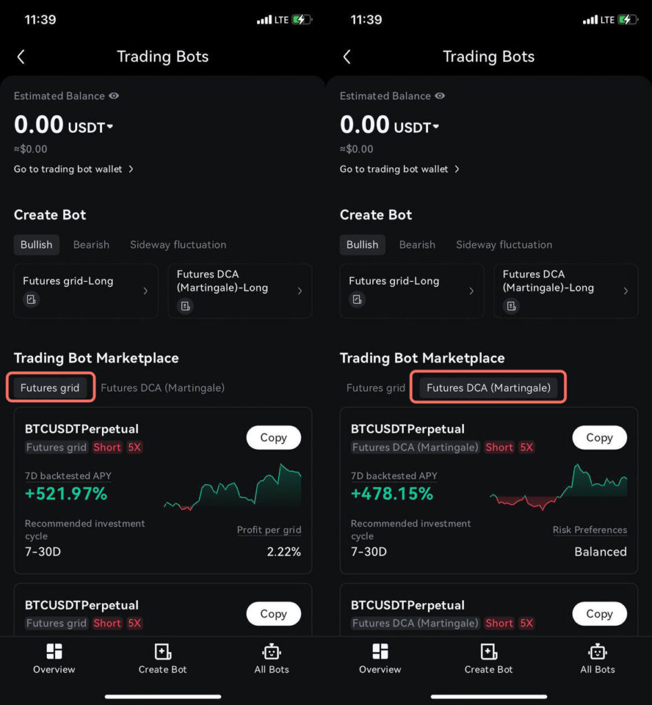 ربات مارتینگل توبیت در موبایل