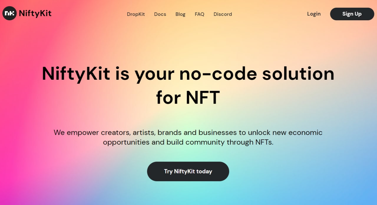 ساخت NFT با کمک سایت NiftyKit