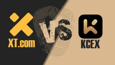 مقایسه صرافی XT با KCEX