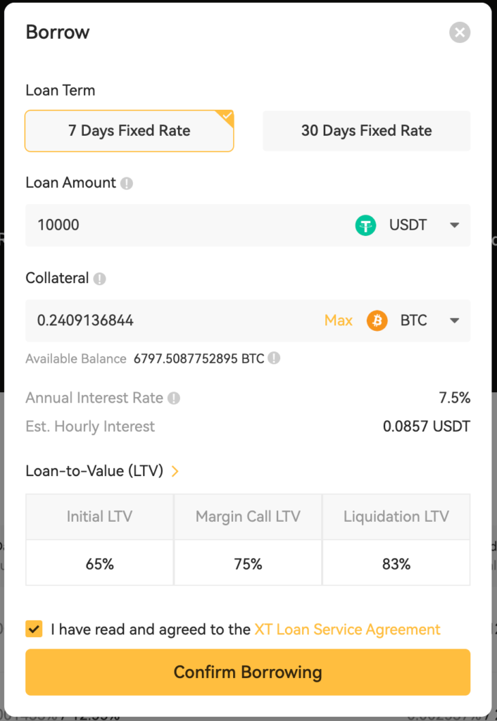 دریافت وام کریپتویی با صرافی XT