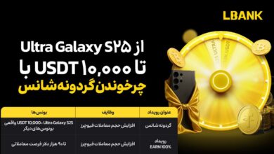 پاداش 100 درصدی صرافی Lbank